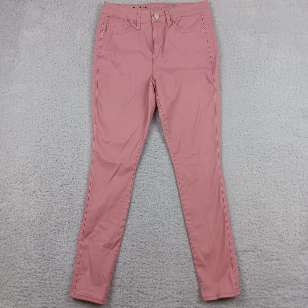 Seven7 Pants High Rise Skinny Women 8 Mauve Stretch Denim MY1189WD